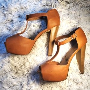 Cognac Color Heels